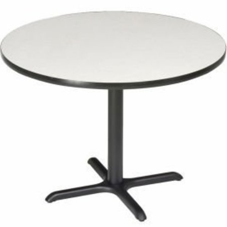 NATIONAL PUBLIC SEATING Interion® 42" Round Counter Height Restaurant Table, Gray 695805GY